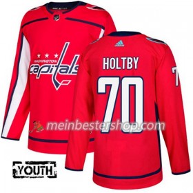 Washington Capitals Braden Holtby 70 Adidas 2017-2018 Rot Trikot Authentic - Kinder